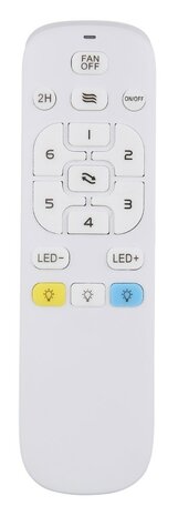 Globo Tatjana LED plafondventilator met verlichting zwart 30 cm afstandsbediening
