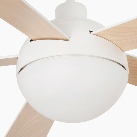 Faro Barcelona Izaro L LED plafondventilator met verlichting wit 130 cm