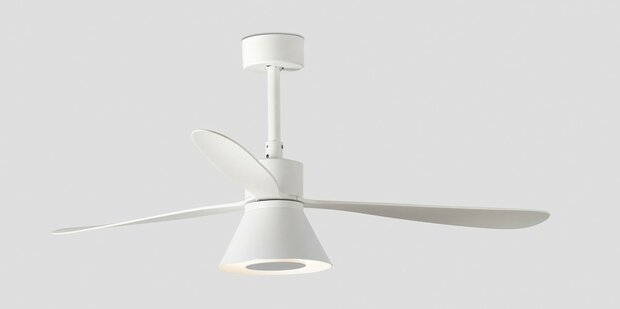 Faro Barcelona Amelia L Cone LED Tuya plafondventilator wit 132 cm