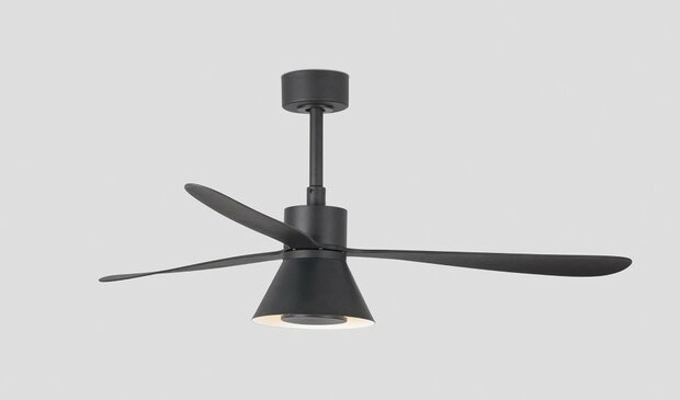Faro Barcelona Amelia L Cone LED Tuya plafondventilator zwart 132 cm