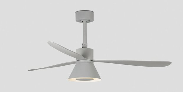 Faro Barcelona Amelia L Cone LED Tuya plafondventilator grijs 132 cm