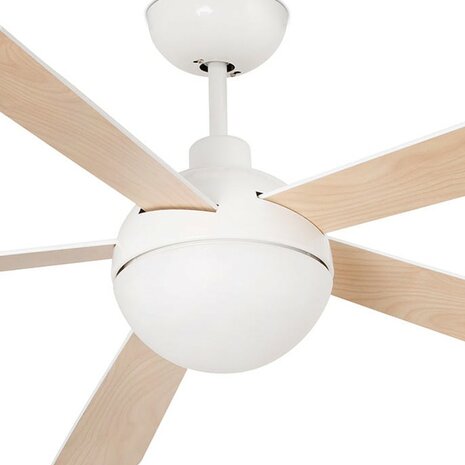 Faro Barcelona Izaro L LED plafondventilator met verlichting wit 130 cm