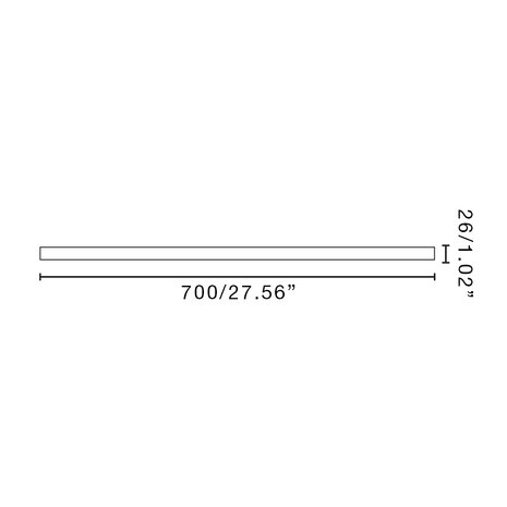 Faro Barcelona Amelia verlengstang zwart 70 cm afmetingen