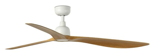 Faro Barcelona 34361WT Outwood L plafondventilator wit/eikenhout met app 150 cm