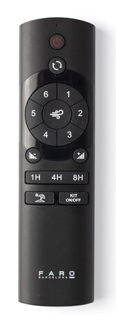 Faro Barcelona Cruiser S plafondventilator matzwart 106 cm afstandsbediening