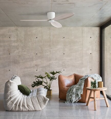 Beacon Airfusion Radar plafondventilator lichthout 132 centimeter aan plafond