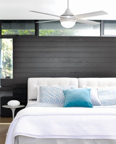 Beacon 212961 Airlie II Eco plafondventilator met verlichting wit 122 cm