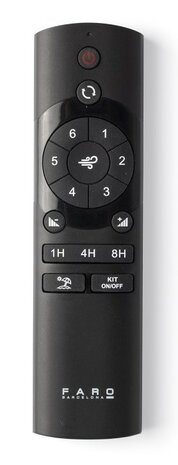 Faro Barcelona 34360WT Outwood L plafondventilator bruin/eikenhout met app 150 cm afstandsbediening