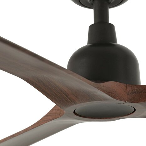 Faro Barcelona 34362WT Outwood L plafondventilator bruinwalnoot met app 150 cm