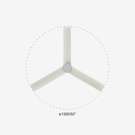 Faro Barcelona Cruiser L LED plafondventilator met ledverlichting wit 106 cm diameter