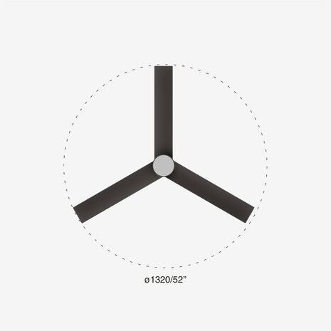 Faro Barcelona 34291-1TW Cruiser L LED plafondventilator met ledverlichting matzwart 132 cm diameter