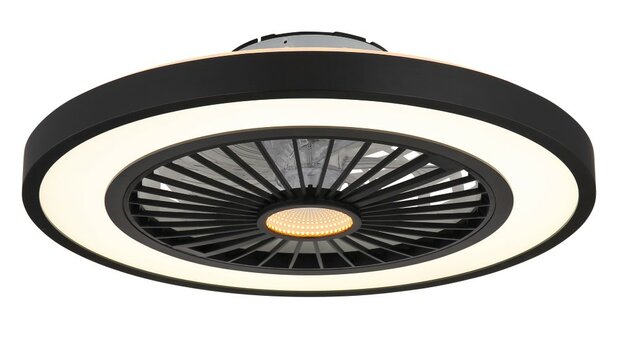 Globo Blizzak Led plafondventilator zwart 54 cm