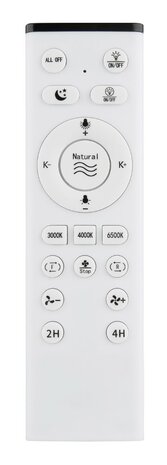 Globo Blizzak Led plafondventilator zwart 54 cm