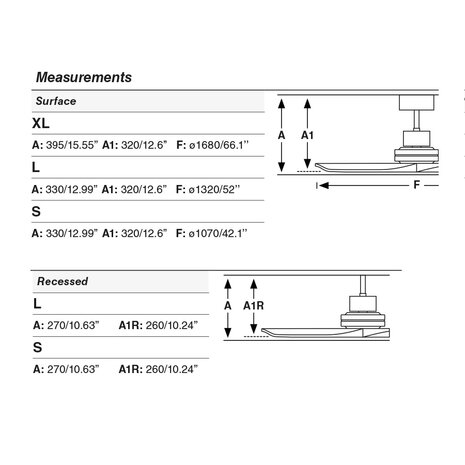 Faro Barcelona 33516DCWT Lantau L plafondventilator matzwart/walnoot met app 132 cm afmetingen