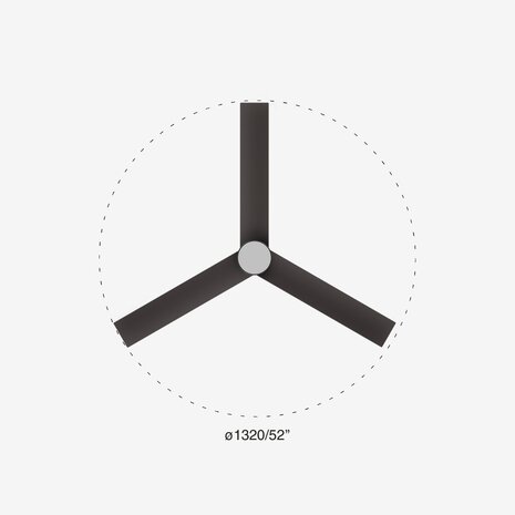Faro Barcelona 34291WT-1TW Tuya Cruiser L LED plafondventilator met ledverlichting matzwart met app 132 cm diameter