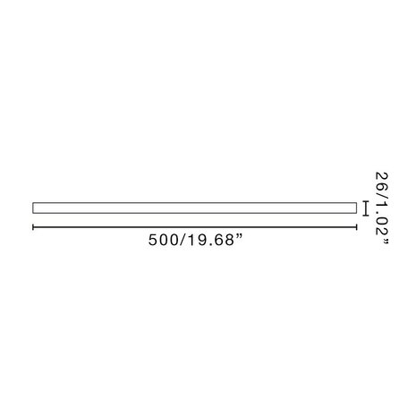 Faro Barcelona Amelia verlengstang zwart 50 cm afmetingen