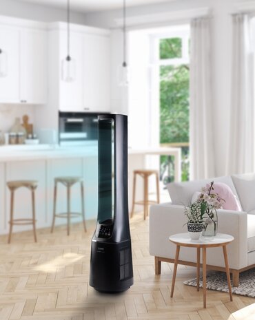 Domo DO8160 Smartflow 2-in-1 kolomventilator zwart 106 cm in kamer