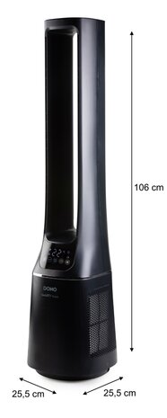 Domo DO8160 Smartflow 2-in-1 kolomventilator zwart 106 cm afmetingen