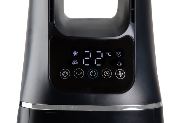Domo DO8160 Smartflow 2-in-1 kolomventilator zwart 106 cm display
