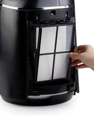Domo DO8160 Smartflow 2-in-1 kolomventilator zwart 106 cm filter