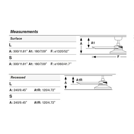 Faro Barcelona 342972N Rudder Tak 3 L plafondventilator met verlichting zwart/essen 132 cm afmetingen