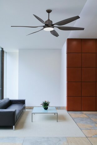 Faro Barcelona Tilos XL&nbsp;plafondventilator bruin 168&nbsp;cm woonkamer