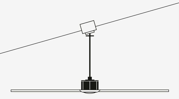 Faro Barcelona Tilos XL&nbsp;plafondventilator bruin 168&nbsp;cm schuin plafond