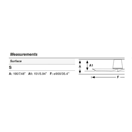 Faro Barcelona 33827 Hey Tub S plafondventilator zwart 90 cm afmetingen