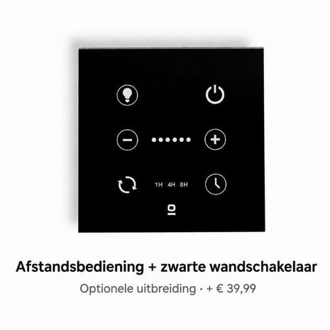 Faro Barcelona wandschakelaar zwart