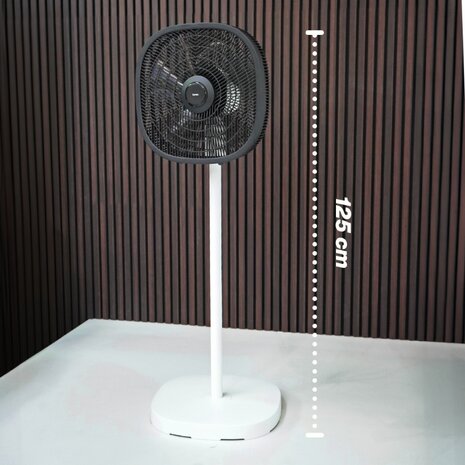 Dynter AirFlow AV25G opvouwbare statiefventilator wit 47 cm