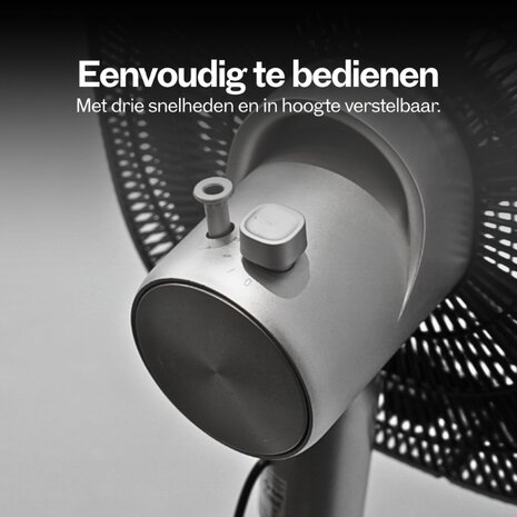 Dynter AirFlow AV25G opvouwbare statiefventilator grijs 47 cm