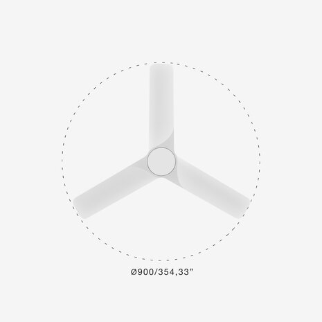 Faro Barcelona 33826 Hey Tub S plafondventilator wit 90 cm diameter