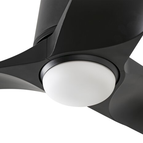 Faro Barcelona 338271S Hey Tub S plafondventilator met verlichting zwart 90 cm