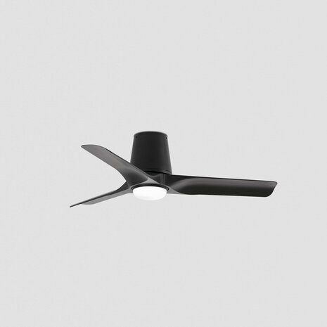 Faro Barcelona 338271S Hey Tub S plafondventilator met verlichting zwart 90 cm