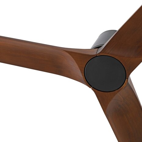 Faro Barcelona 33837 Heywood Tub S plafondventilator zwart/walnoot 132 cm