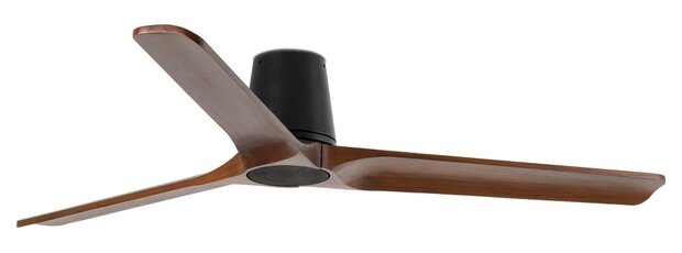 Faro Barcelona 33839 Heywood Tub L plafondventilator zwart/walnoot 132 cm
