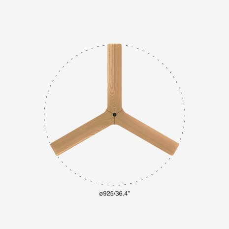 Faro Barcelona 34284 Klim S plafondventilator zwart/grenenhout 93 cm diameter