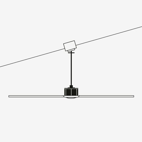 Faro Barcelona 34288 Cruiser S plafondventilator wit 106 cm schuin plafond