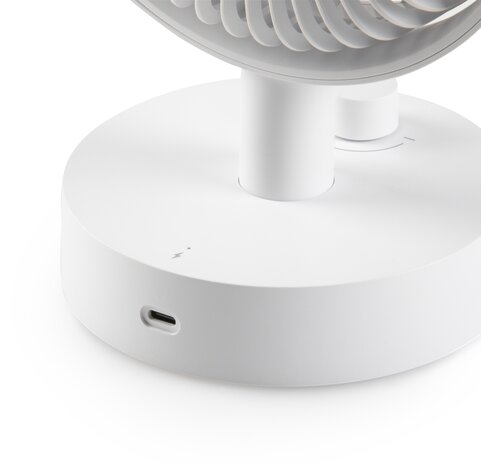 Domo DO8151 oplaadbare tafelventilator wit 15 cm usb-c