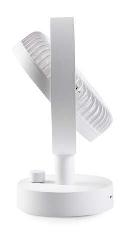 Domo DO8151 oplaadbare tafelventilator wit 15 cm