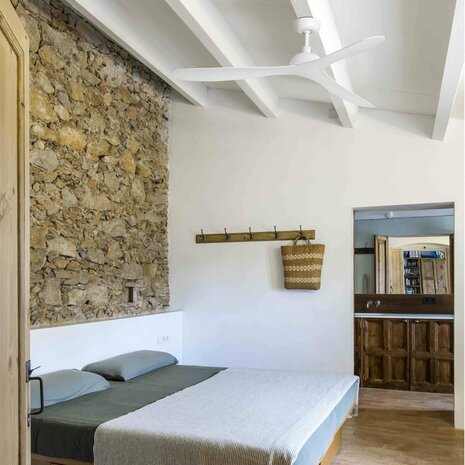 Faro Barcelona Gotland L plafondventilator wit 132 cm slaapkamer