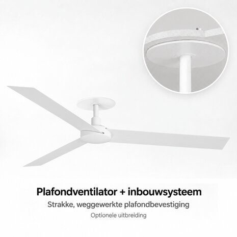 Faro Barcelona 34292 Cruiser XL plafondventilator wit 160 cm inbouwsysteem