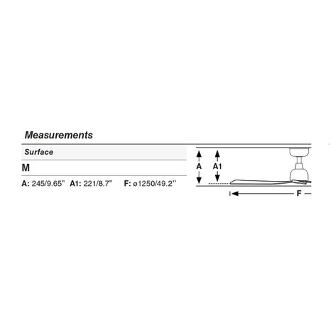 Faro Barcelona 34274 Marine M plafondventilator wit 125 cm afmetingen