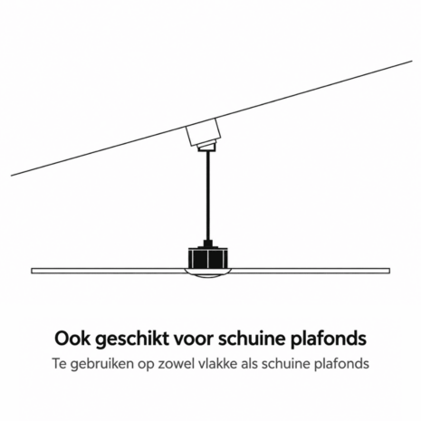 Faro Barcelona ook geschikt voor schuine plafonds