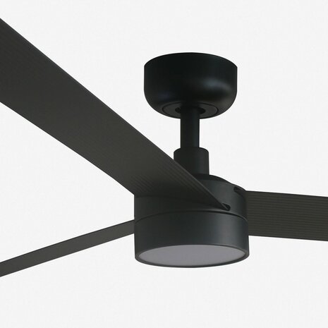 Faro Barcelona 342931S Cruiser XL plafondventilator met verlichting zwart 160 cm