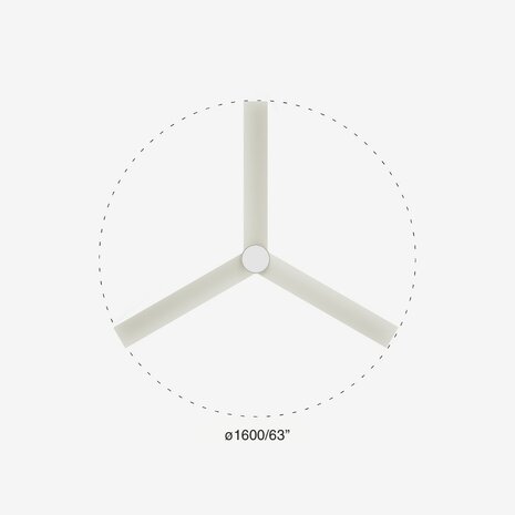 Faro Barcelona 342921S Cruiser XL plafondventilator met verlichting wit 160 cm diameter
