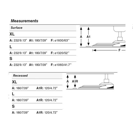 Faro Barcelona 34287 Cruiser XL plafondventilator zwart/aluminium 160 cm afmetingen