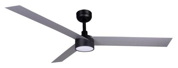 Faro Barcelona 342871S Cruiser XL plafondventilator met verlichting zwart/aluminium 160 cm