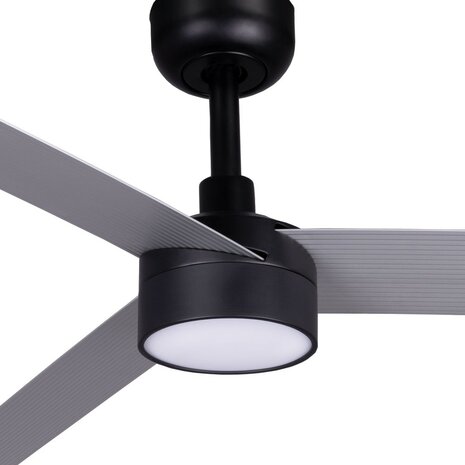 Faro Barcelona 342871S Cruiser XL plafondventilator met verlichting zwart/aluminium 160 cm