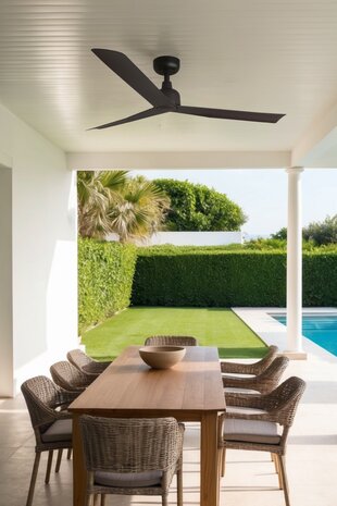 Faro Barcelona 34275 Marine M plafondventilator bruin 125 cm buitenshuis